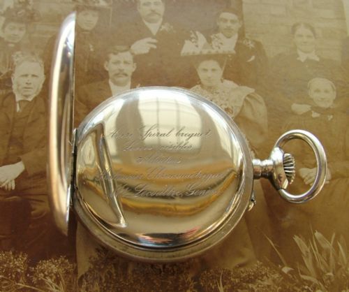 fig 1. Antique silver pocket watch, Swedish market