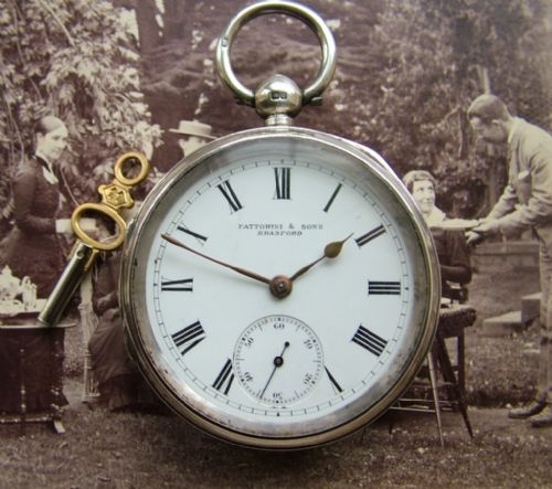 Victorian Silver Pocket Watch, Fattorini, 1899