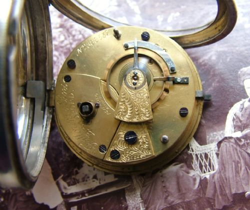 fig 1. Victorian silver pocket watch, Fattorini, 1899