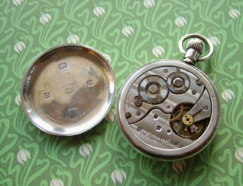 fig 1. An antique silver Artox pocket watch, 1919