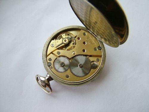 fig 1. WW2 era Tissot pocket watch, 1945
