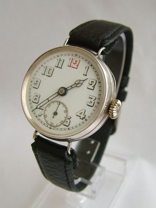 Gents 1920s Silver Trench Watch