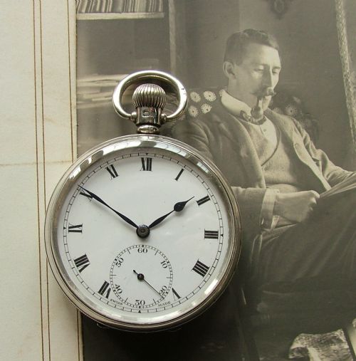 A 1930 Silver Selex Pocket Watch, in Lovely Condition