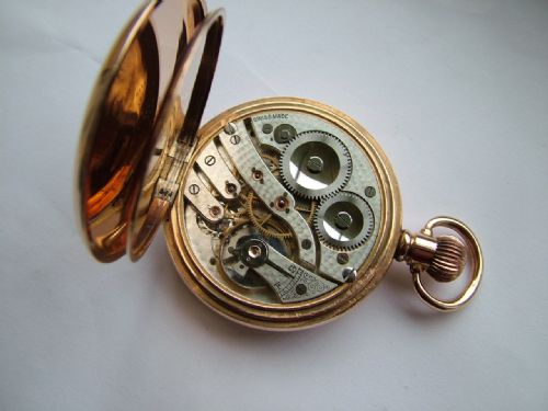 fig 1. A good quality gold plated pocket watch, 1920s