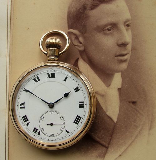 A Vintage 1930s Buren Stem Winding Pocket Watch