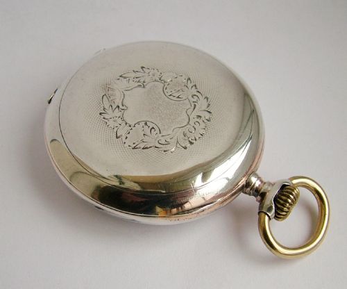 fig 1. Antique silver Omega pocket watch