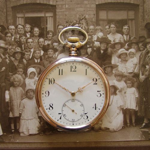 Antique 1915 Ww1 Period Zenith Pocket Watch