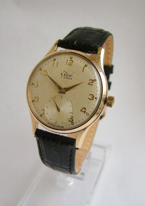 1957 Gents 9 Carat Gold Elco Wrist Watch