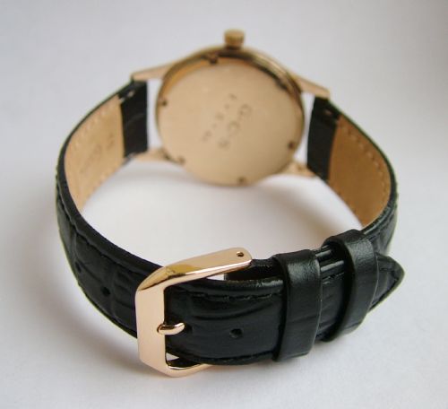 fig 2. 1957 Gents 9 carat gold Elco wrist watch