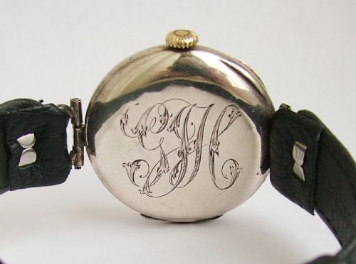 fig 2. A gents WW1 1916 silver trench watch