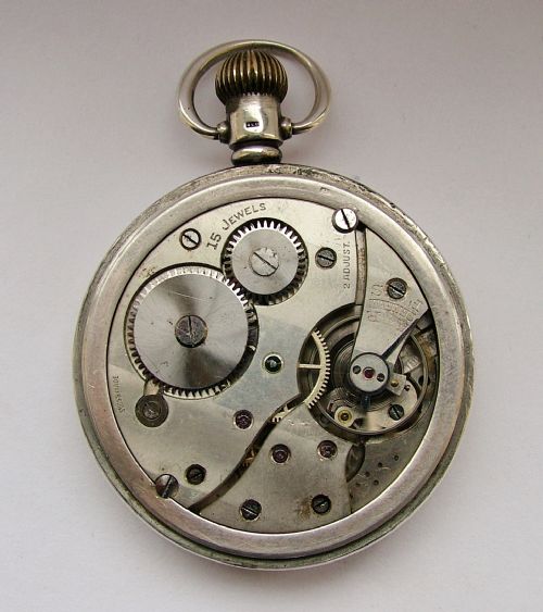 fig 2. Vintage 1927 silver Revue pocket watch