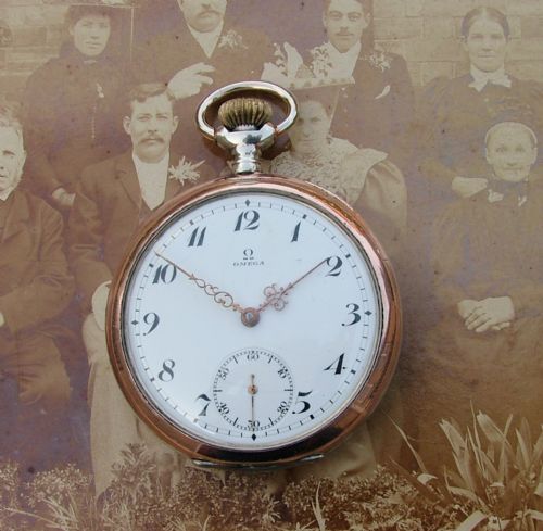 Antique 1916 Silver Omega Pocket Watch