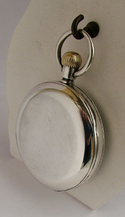 fig 1. A 1930s silver pocket watch from J W Benson.