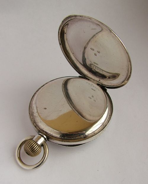 fig 2. 1919 silver Doxa pocket watch.