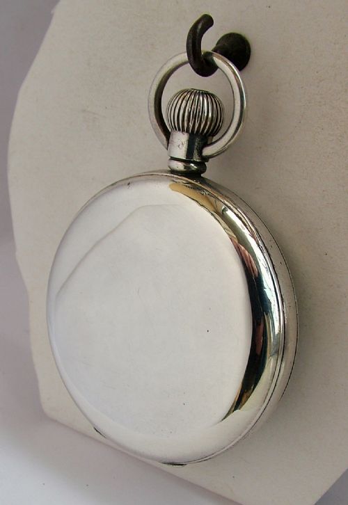 fig 1. A 1935 silver J W Benson pocket watch
