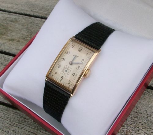 fig 2. Gents 9ct gold Art Deco Tissot wrist watch