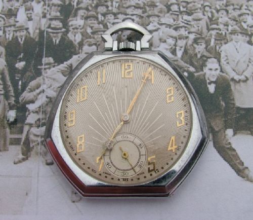 A 1930s Art Deco Pocket Watch