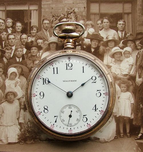 A Chunky 1905 Waltham Gold Filled Pocket Watch