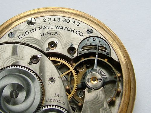fig 1. A quality 1920 Elgin pocket watch