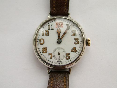 fig 1. A WW1 silver Marvin trench watch, 1915