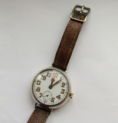fig 2. A WW1 silver Marvin trench watch, 1915