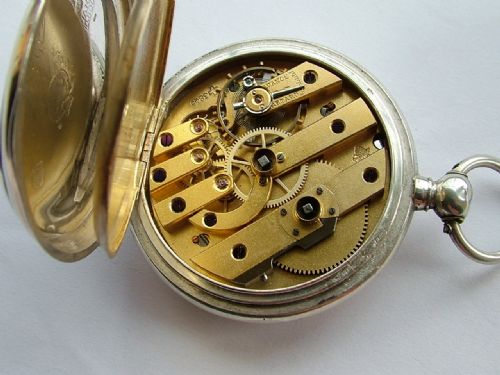 fig 1. An antique silver pocket watch by Chopard, c1900