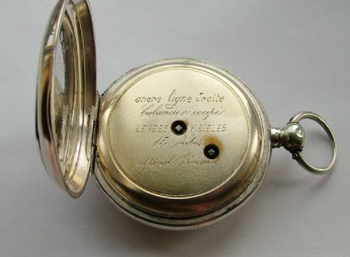 fig 2. An antique silver pocket watch by Chopard, c1900
