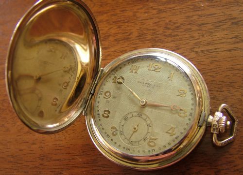 Unusual 1930s Harlequin Full Hunter Pocket Watch
