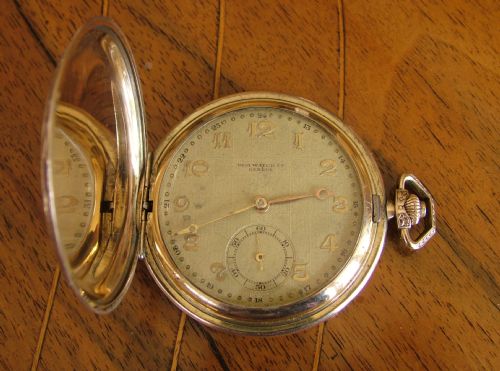 fig 1. Unusual 1930s harlequin full hunter pocket watch