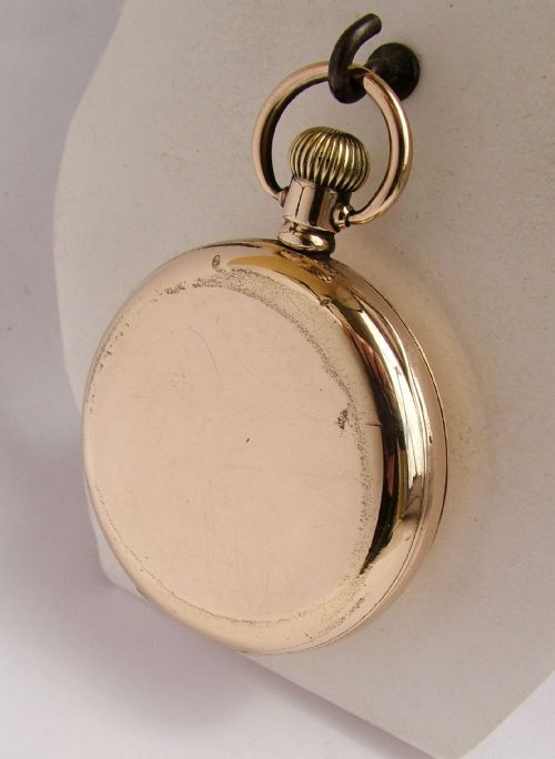 fig 2. A 1920s Minerva half hunter pocket watch originally retailed by W.E.Johnson Birmingham & Dudley.