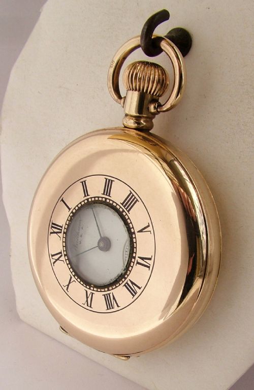fig 1. A vintage 1928 Waltham half hunter pocket watch