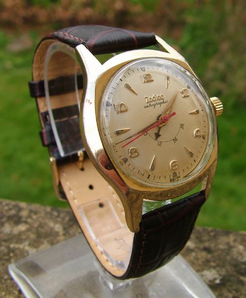 fig 1. Gents Zodiac Autographic watch with power reserve