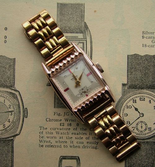 fig 2. A gents 1950s Newmark wrist watch