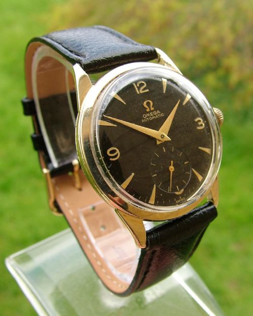 fig 1. Gents 1954 Omega bumper automatic wristwatch