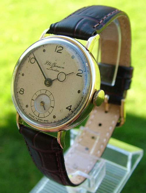 1940s 9ct Smiths Wrist Watch Made for J W Benson