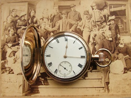 An Antique Full Hunter Waltham Traveler Pocket Watch