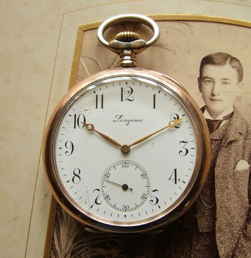 An Antique Longines Pocket Watch, 1917