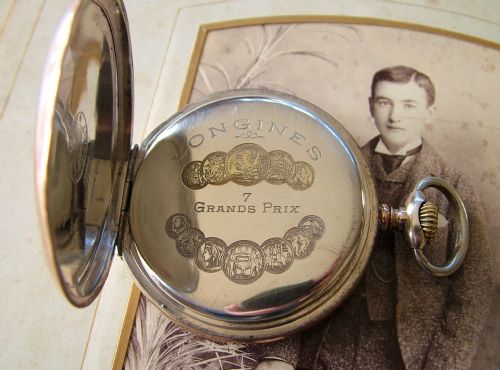 fig 2. An antique Longines pocket watch, 1917