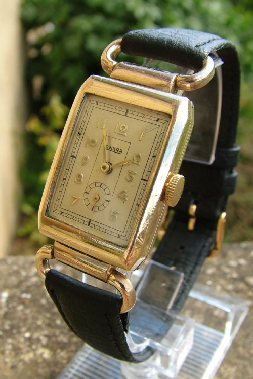 A Charming Gents 1940s Ankra Wrist Watch