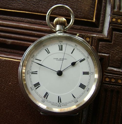An Antique Silver Centre Seconds Chronograph