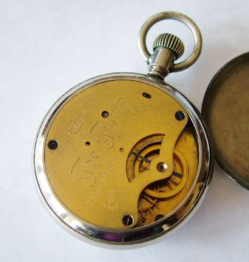 fig 2. Waterbury Watch Co pocket watch with original box