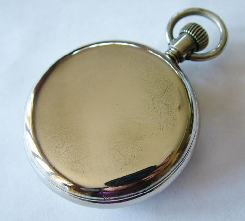 fig 3. Waterbury Watch Co pocket watch with original box
