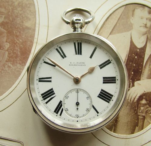 A Good Heavy Silver Fusee Pocket Watch, S I Pappe