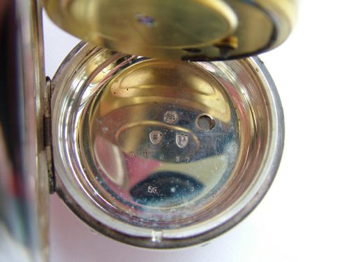 fig 2. A good heavy silver fusee pocket watch, S I Pappe