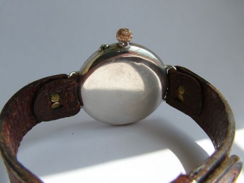 fig 2. A gents silver IWC trench watch, 1916