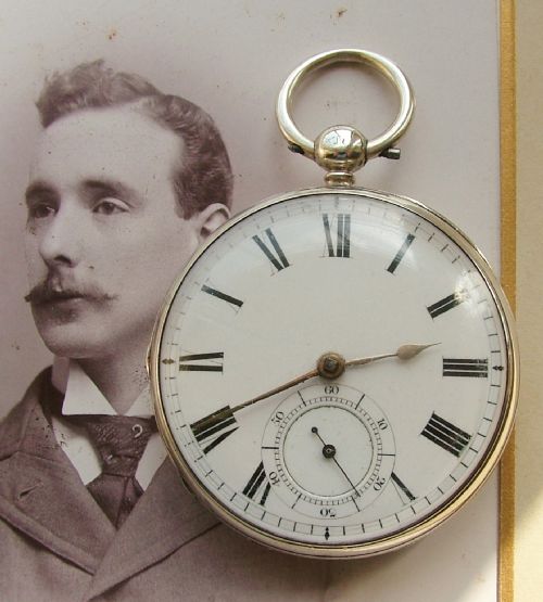 1855 J Howlett Cheltenham Silver Fusee Pocket Watch