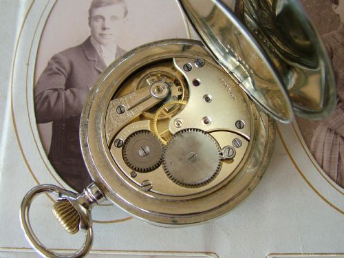 fig 1. A large over sized Omega pocket watch, late 1910s