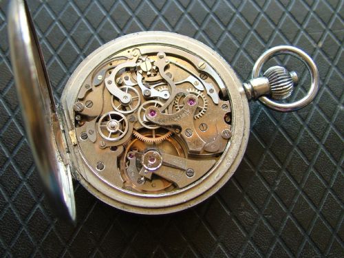 fig 1. A 1920s Valjoux chronograph pocket watch