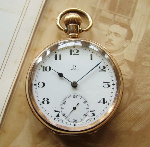 A 1920 Omega Gold Plated Pocket Watch