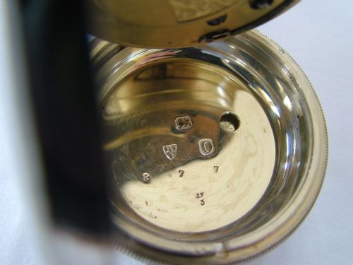fig 1. Silver Drinkwater Coventry fusee pocket watch 1897